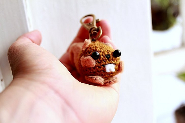 Amigurumi Squirrel Keychain