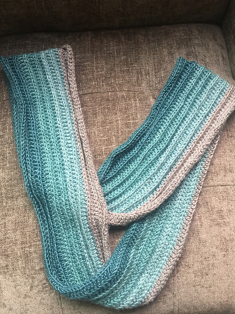 Ombre Crochet Cowl