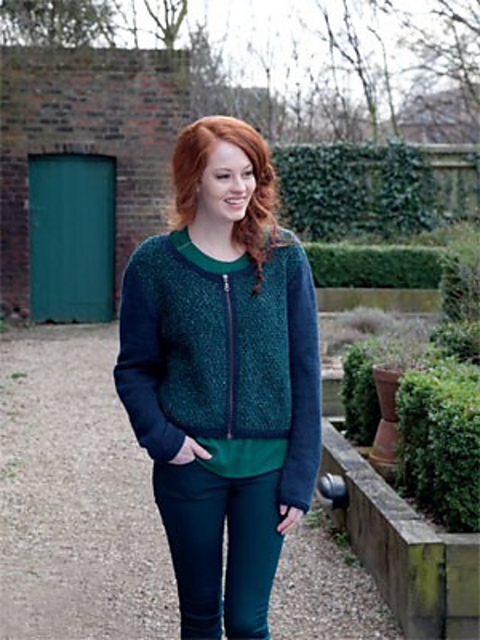 Contrast Sleeve Jacket