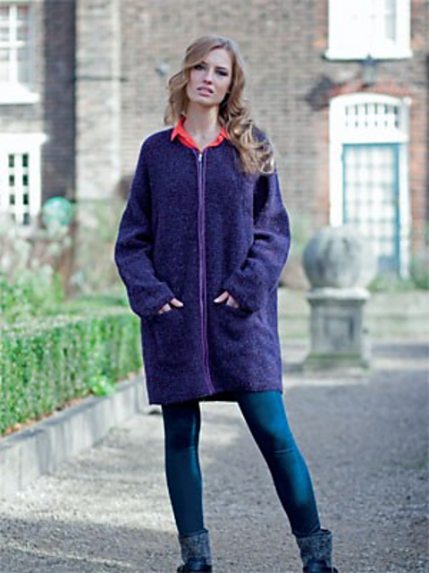 Zipped Cocoon Coat