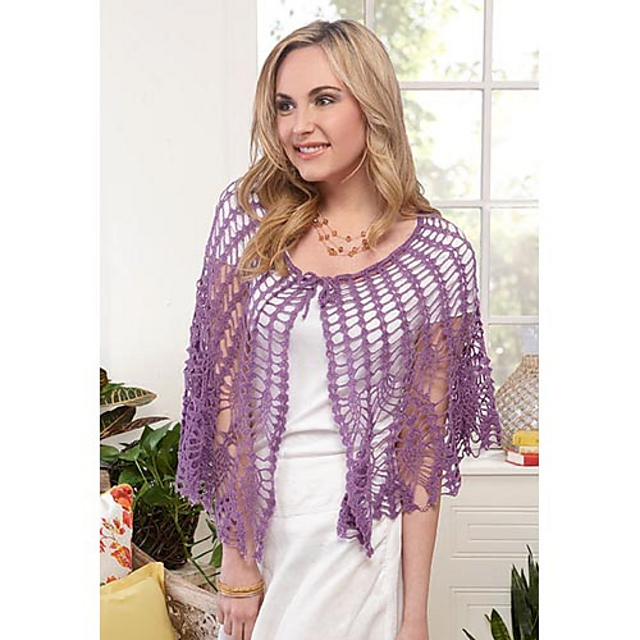 Columbian Pineapples Lace Capelet