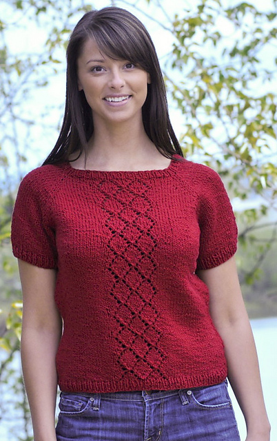 Summer Lace Panel T-Shirt