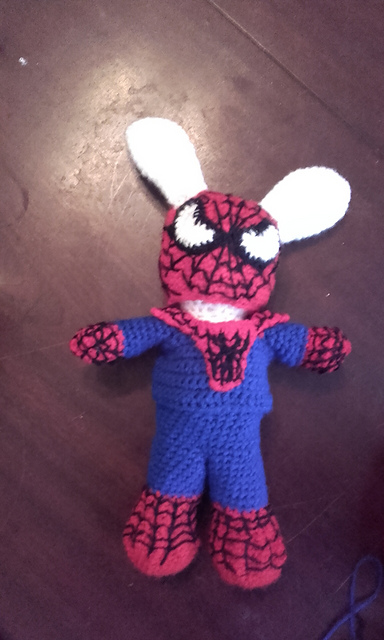 Spiderman bunny outfit