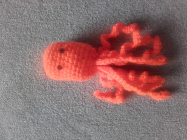 crocheted squid