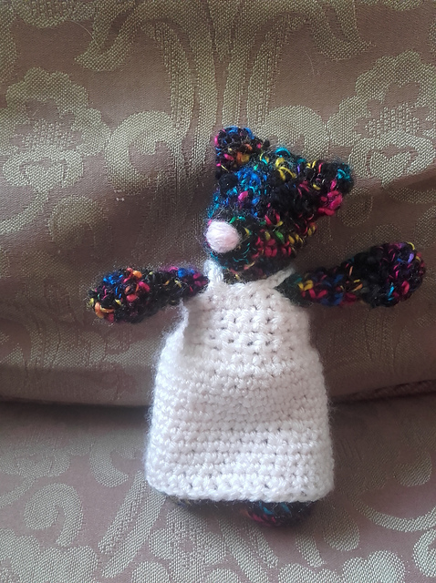 little cat in nightie