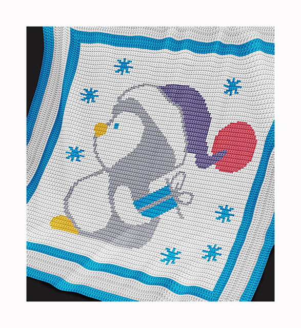 Blanket - Christmas Penguin