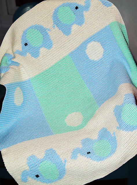 Baby Blanket - Elephants