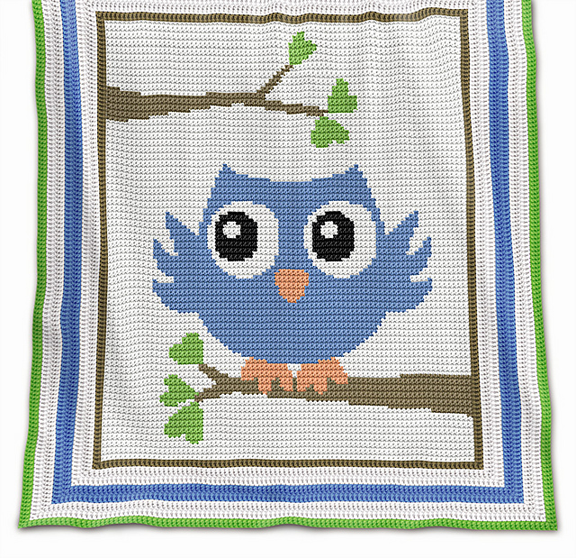 Baby Blanket - Blue Owl