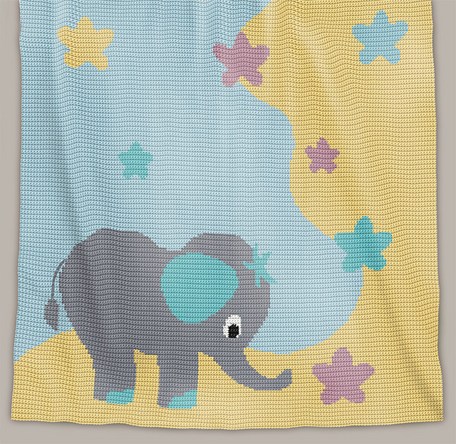 Baby Blanket - Elephant Stargazer