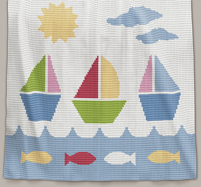 Baby Blanket - Sail Away