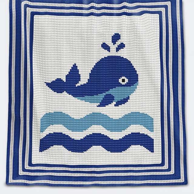 Ravelry Baby Blanket Whale pattern by Elena Balyuk