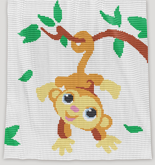 Baby Blanket - Monkey