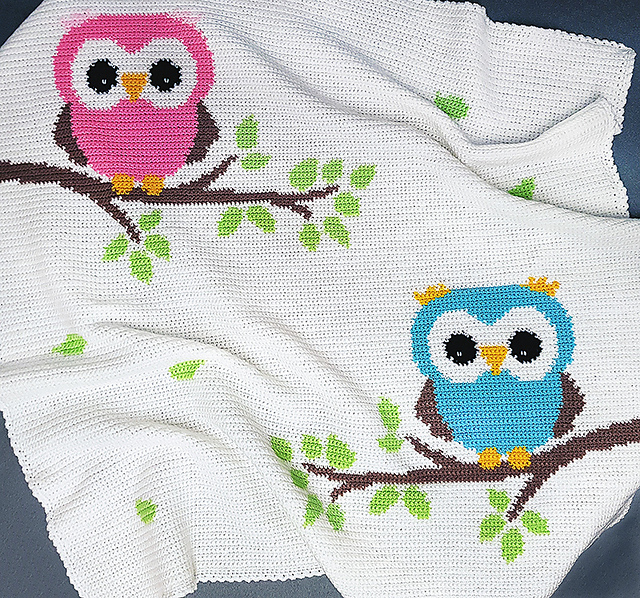 Baby Blanket - Baby Owls