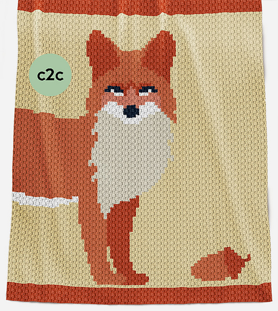 C2C Lap Blanket - Foxie