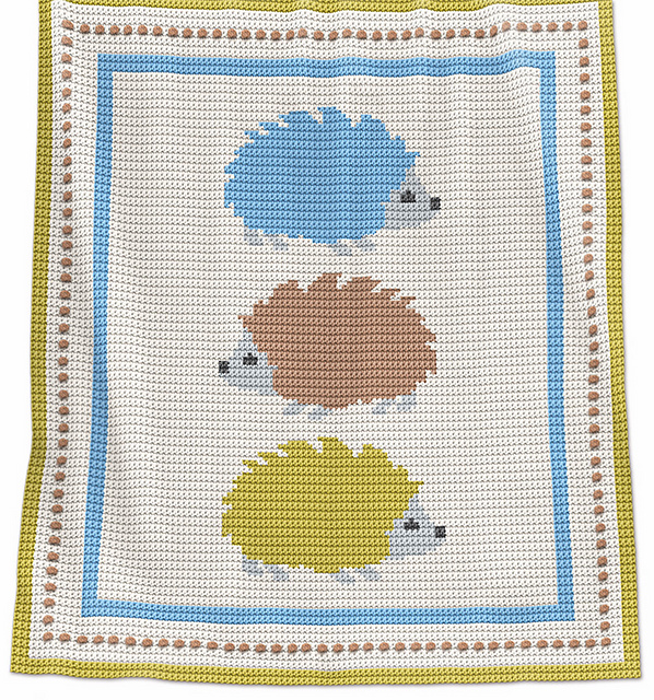 Baby Blanket - Hedgehogs