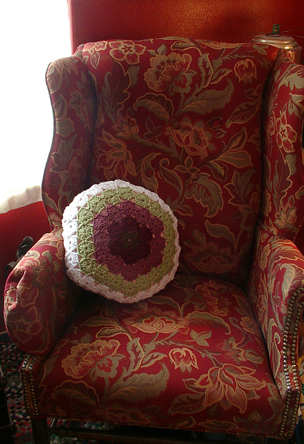 Snow Amongst the Roses Pillow