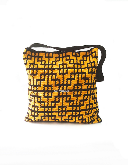 Ravelry: Geometric Grids Bag pattern by Sara Mahmoud