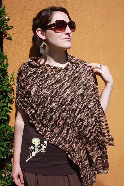 Cherry Branch Stole- KnitPicks version