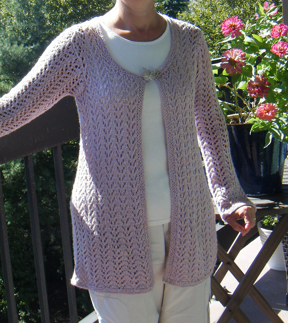 Pink Lacey Cardigan