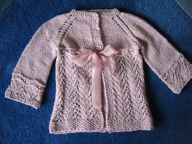 Spring Garden Topdown Cardigan and Bonnet