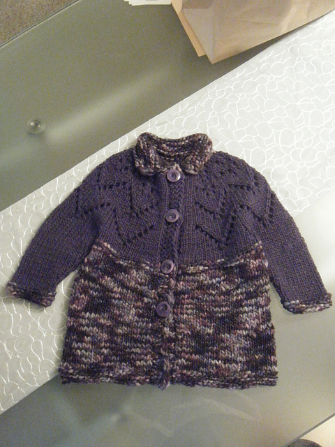 Girls’ Lacey Top-Down Coat