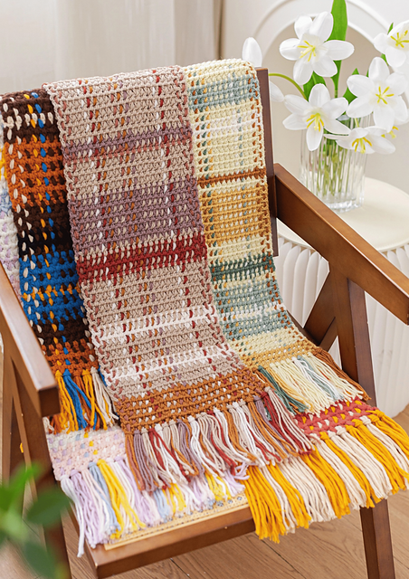 Ravelry: Plaid Scarf pattern by Susan's family