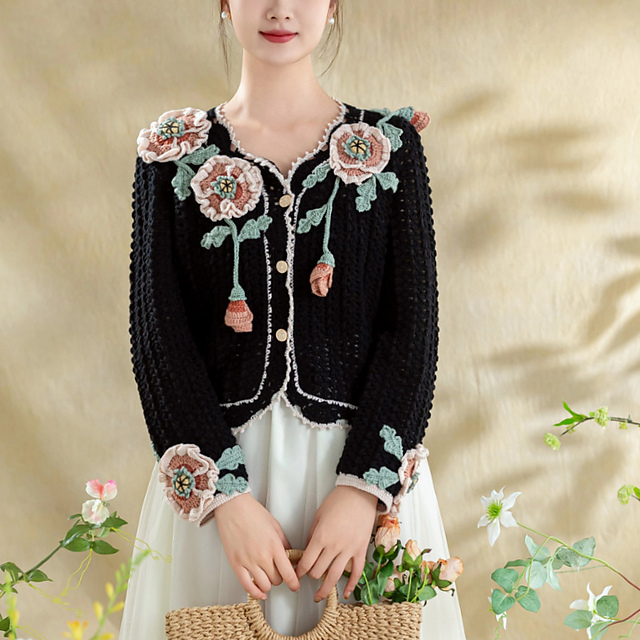 Corn Poppy Cardigan