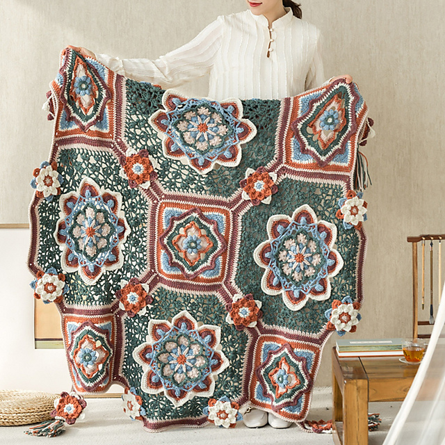 Spiritual Lotus Blanket