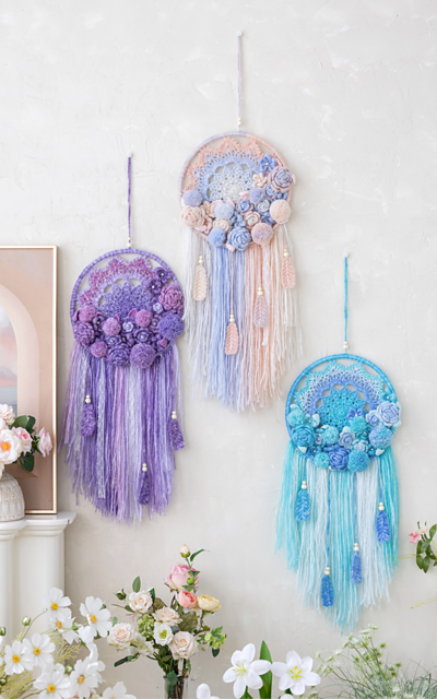 Floral Feather Dreamcatcher