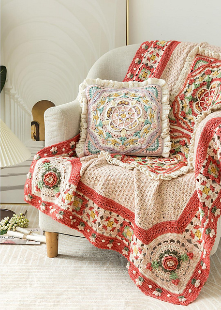 Tudor Rose Blanket