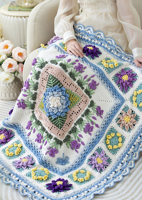 Ravelry: Summer Garden Blanket pattern by Susan's family