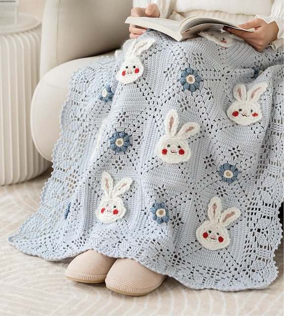Bunny Patchwork Blanket