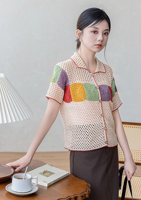 Rainbow Granny Square Cardigan