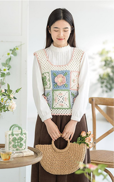Clear Floral Vest