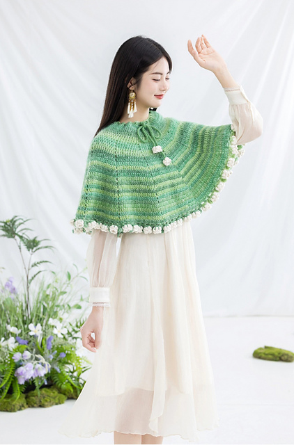 Ravelry: Lily Bouquet Cape pattern by Susan's family