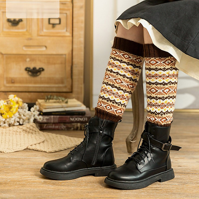 Fair Isle Knee-High Sock