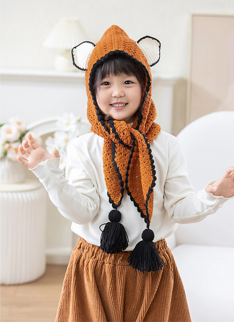 Fox Hooded Scarf