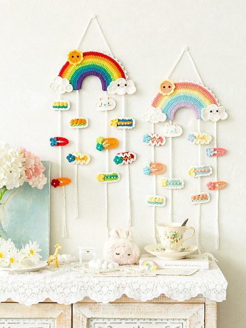 Rainbow Hair Clip Organizer