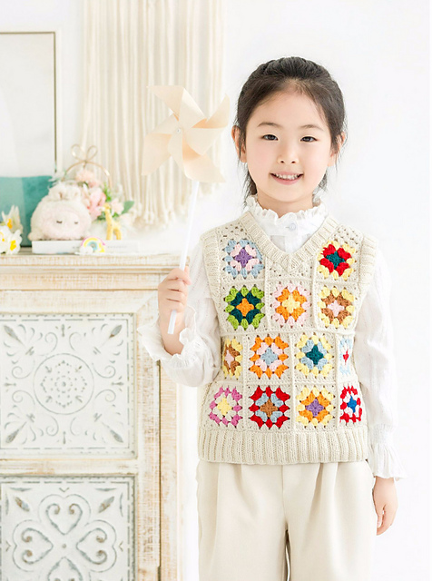 Granny Square Family Vest