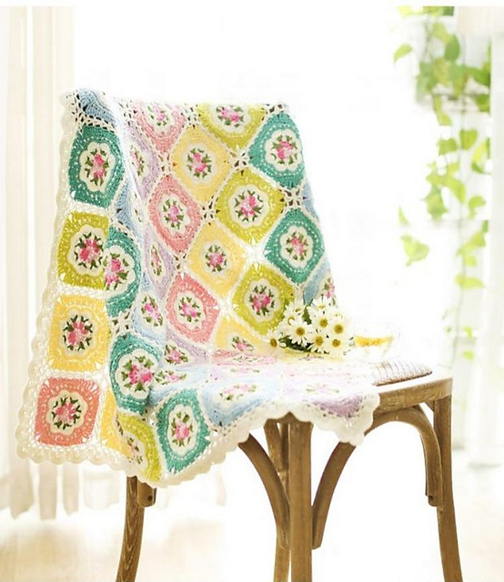 Retro Rose Print