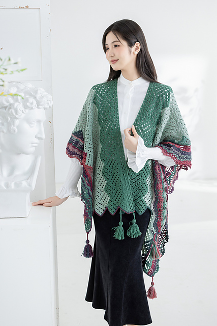 Windowpane Shawl