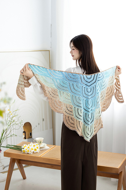 Waves Shawl