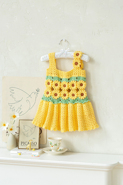 Sunflower Patchwork Dress