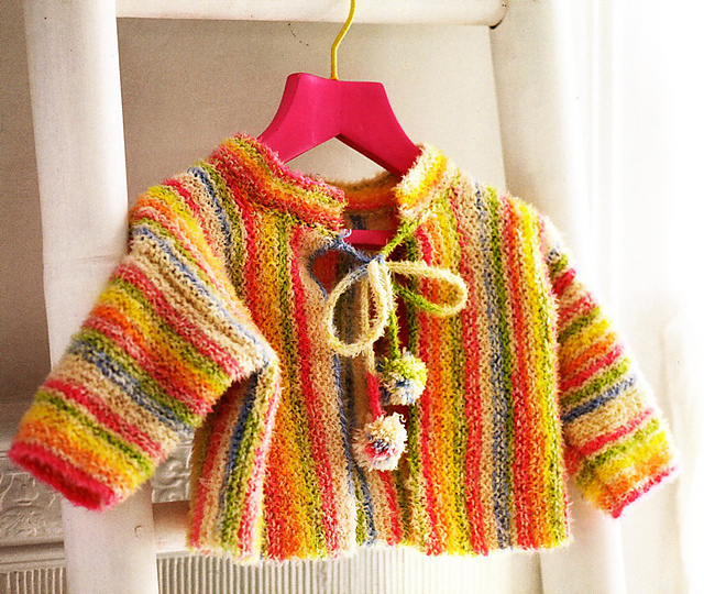 Candy-striped cardigan