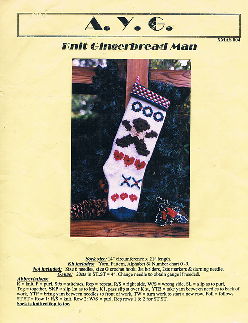 Knit Gingerbread Man