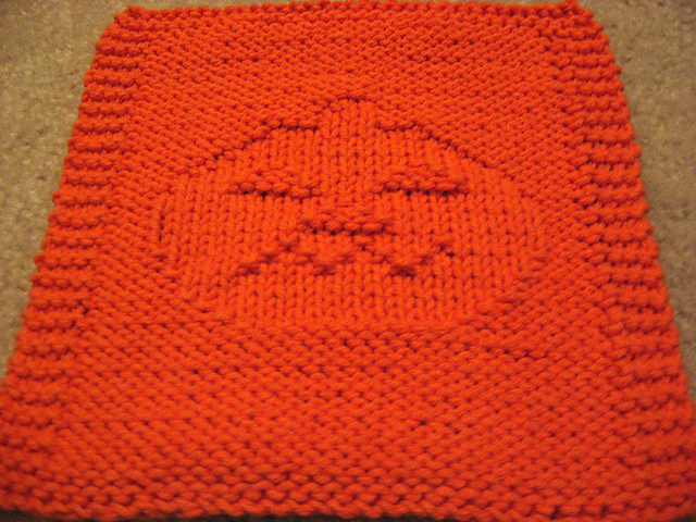 Pumpkin Washcloth