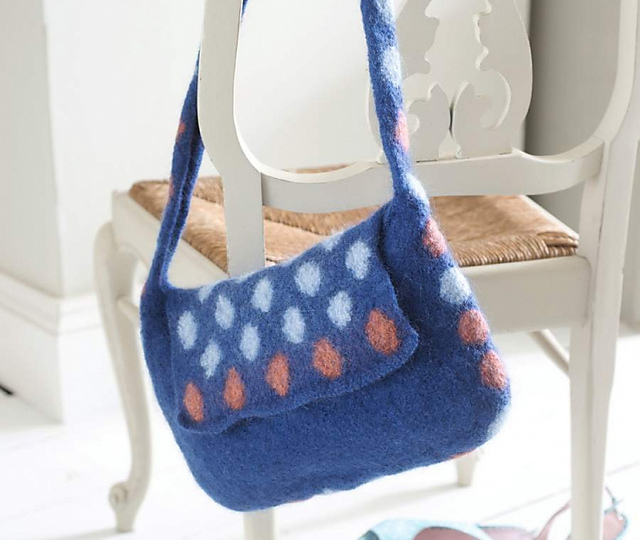 Dotty About You Felted Satchel
