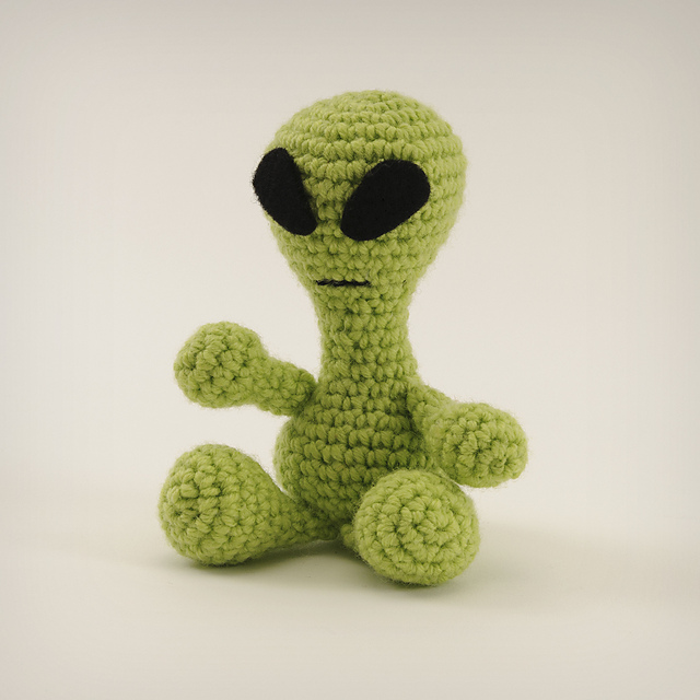 Little Green Man (Amigurumi Alien)