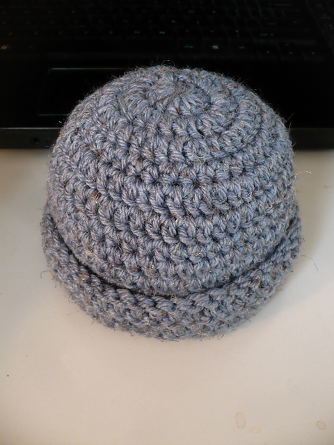 Newborn denim beanie