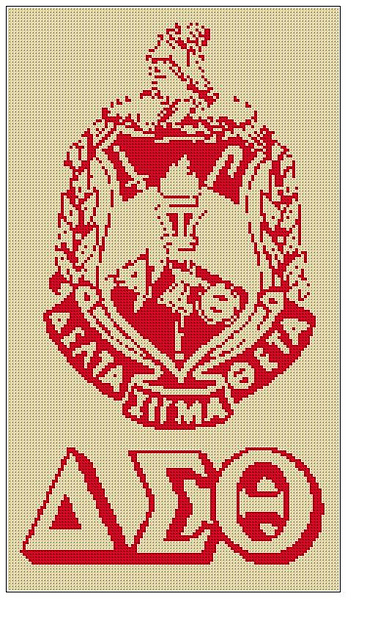 Greek letter red shield 